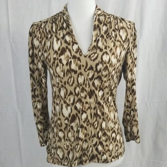 Rafaella Animal Pring Blouse - Picture 1 of 5